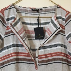 NWT: Massimo Dutti Linen  Maxi Dress sz 8